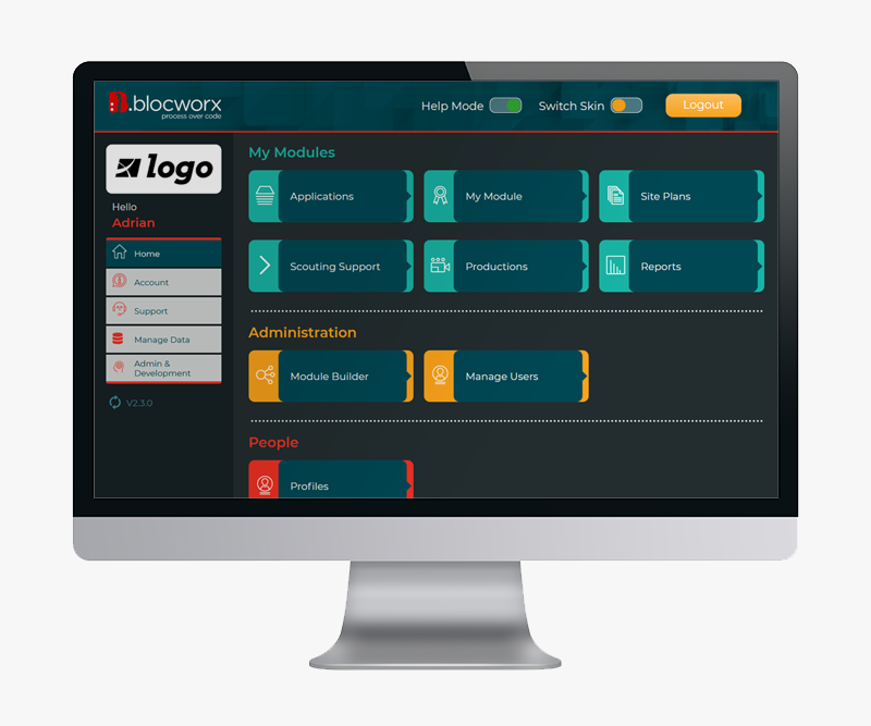 screenshot of Blocworx