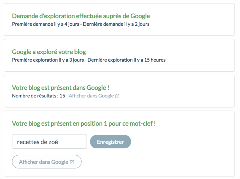 screenshot of Blog4ever