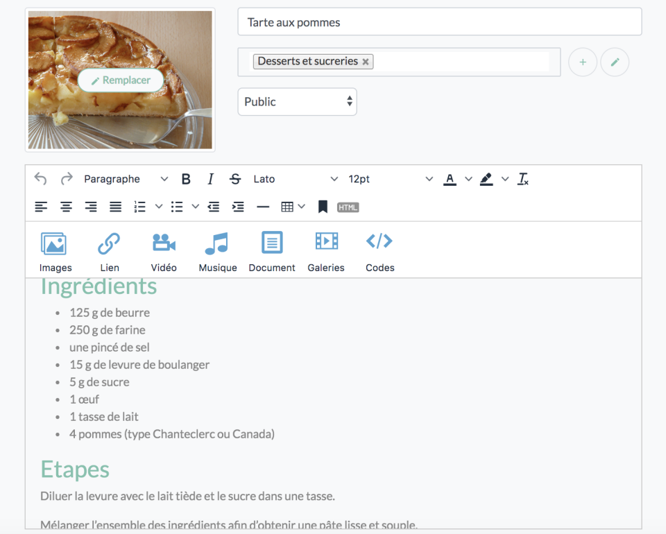 screenshot of Blog4ever