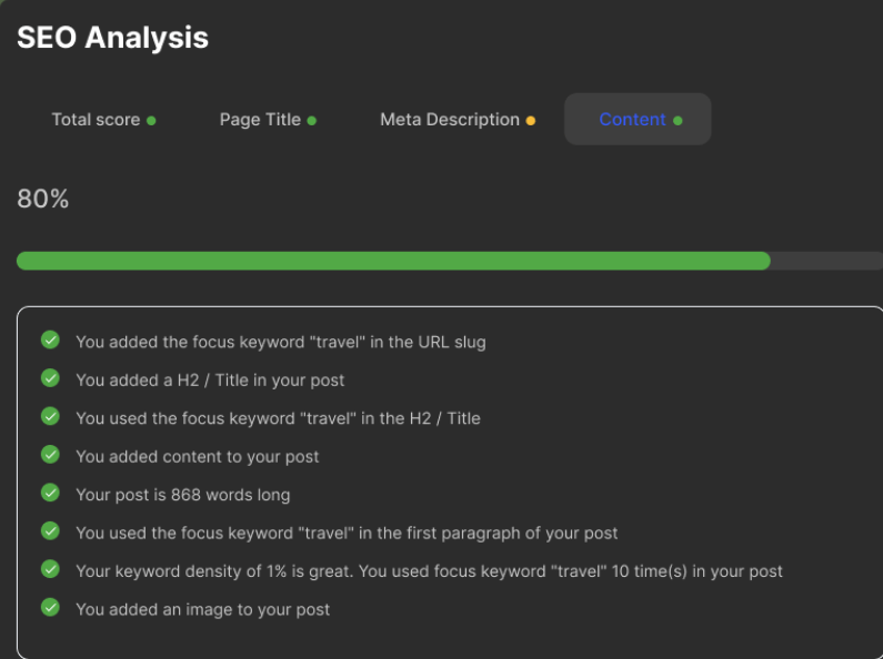 screenshot of BlogHandy