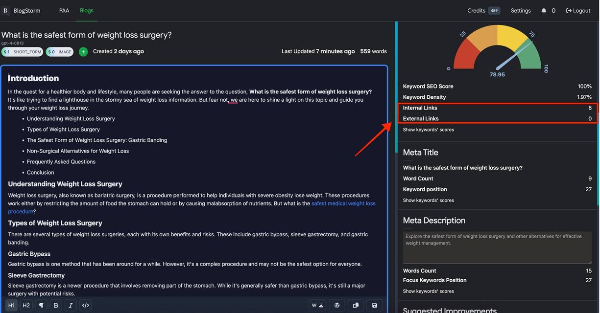 screenshot of Blogstorm