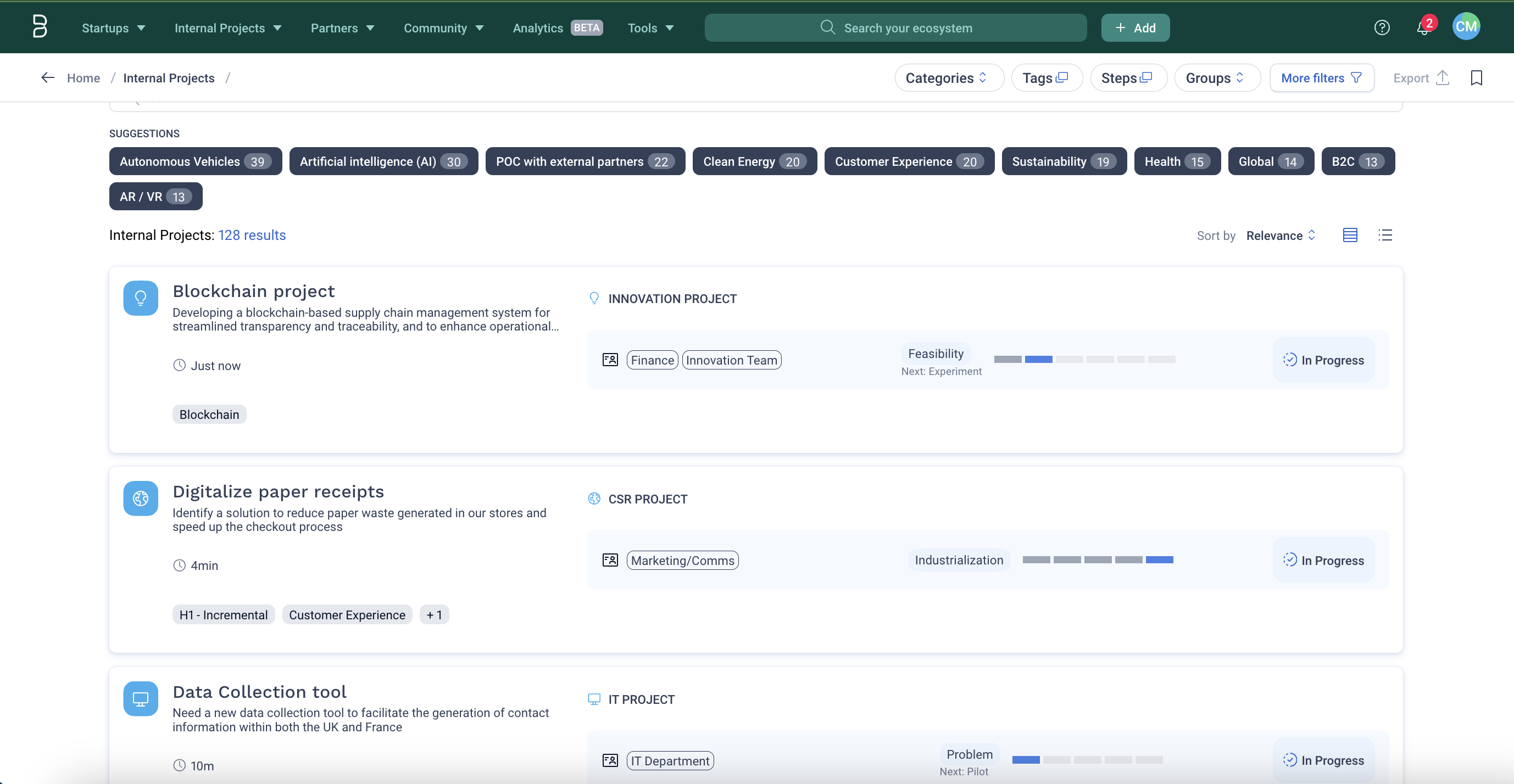 screenshot of Bloomflow