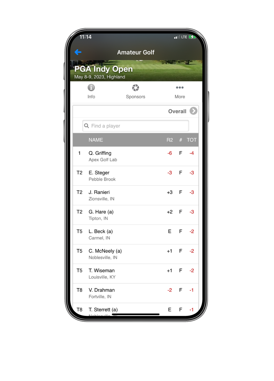 screenshot of BlueGolf