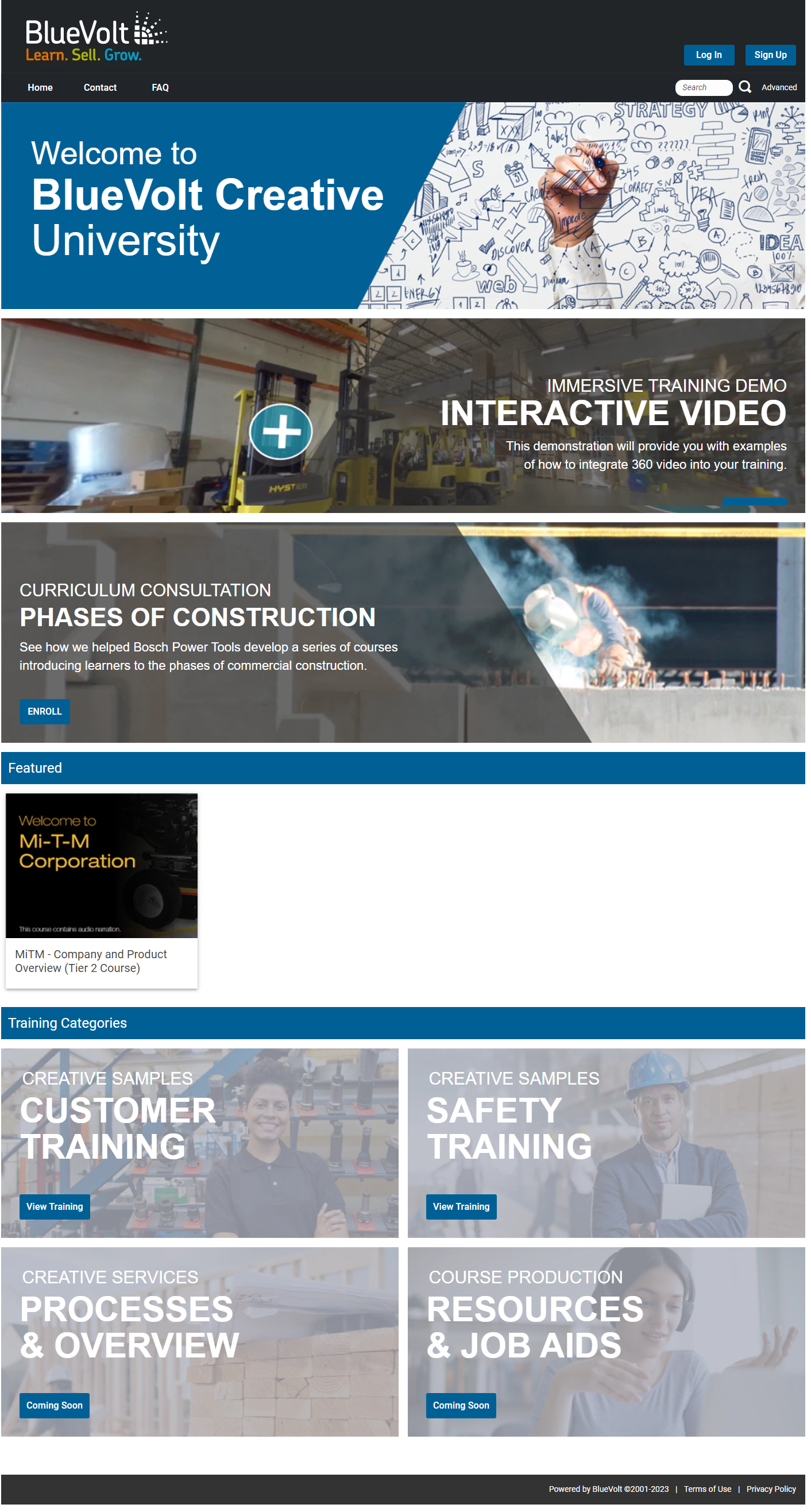 screenshot of BlueVolt