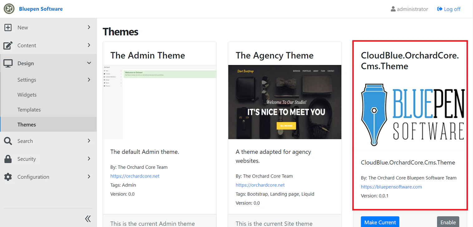 screenshot of Bluepen