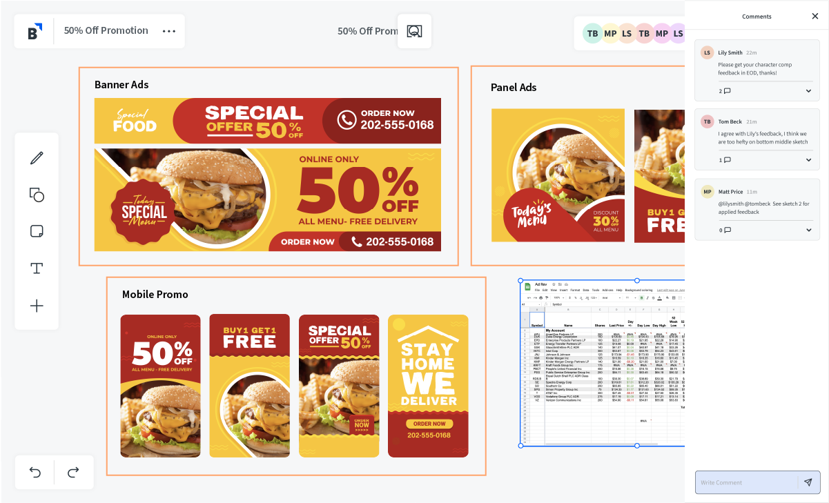 screenshot of Bluescape