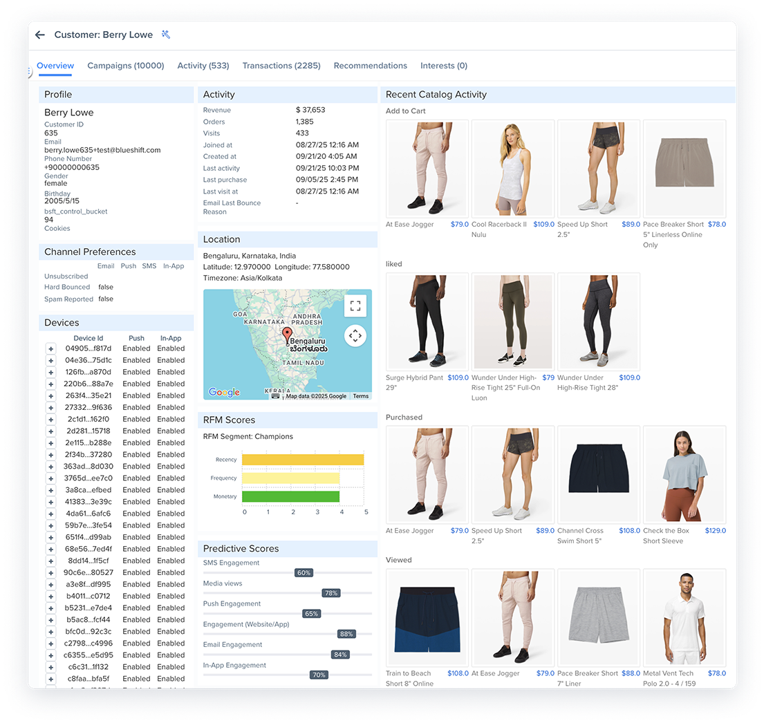 screenshot of Blueshift