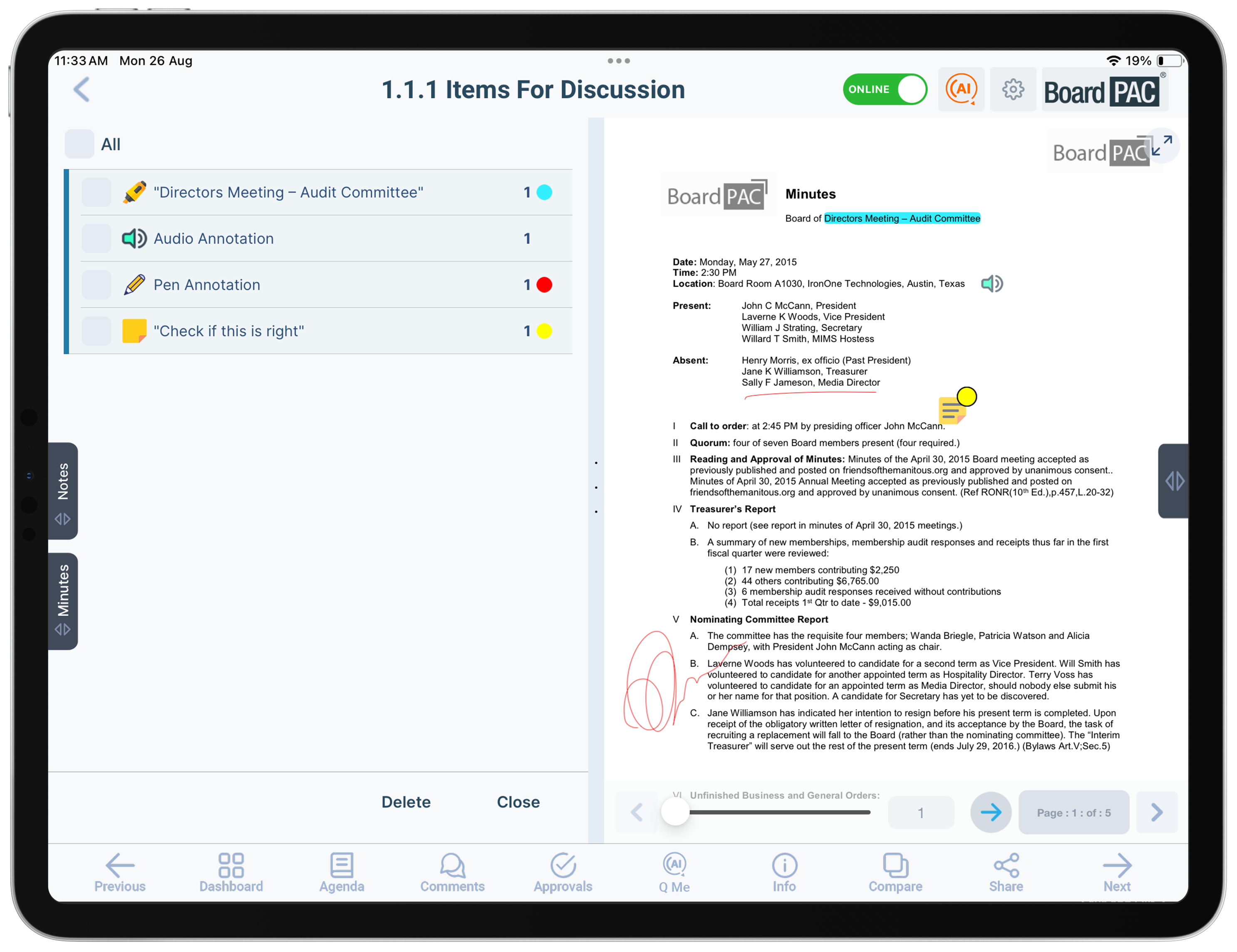 screenshot of BoardPAC