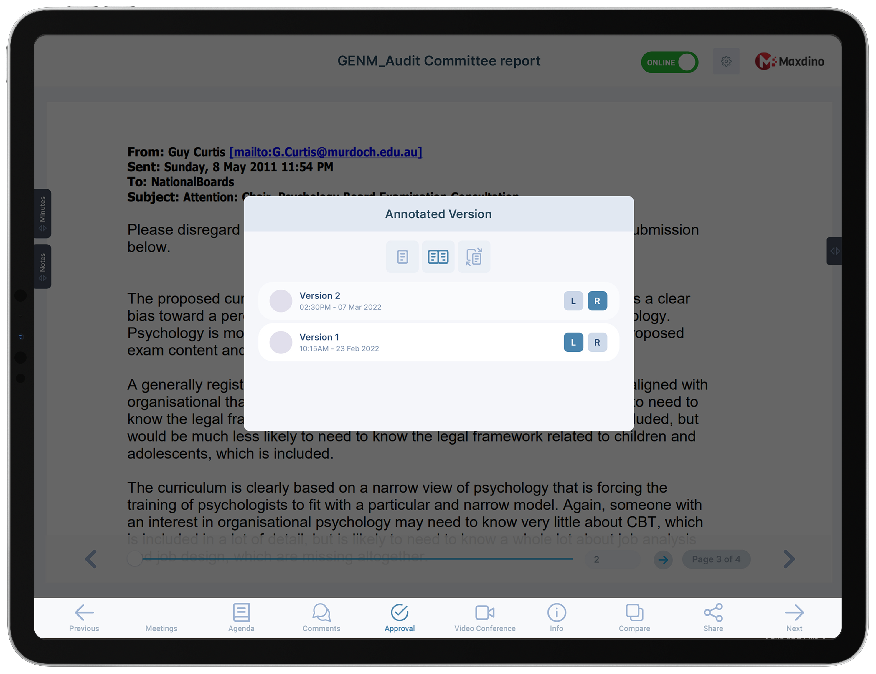 screenshot of BoardPAC