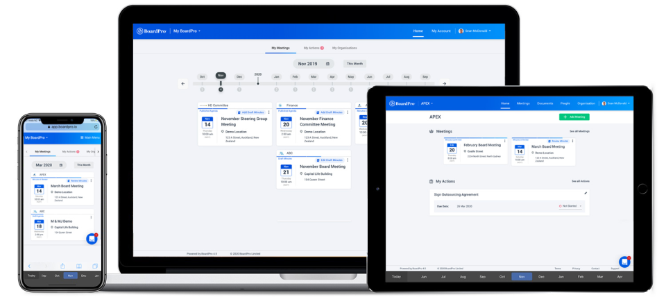 screenshot of BoardPro