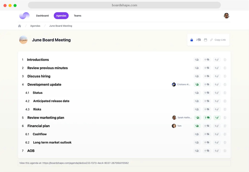 screenshot of BoardShape