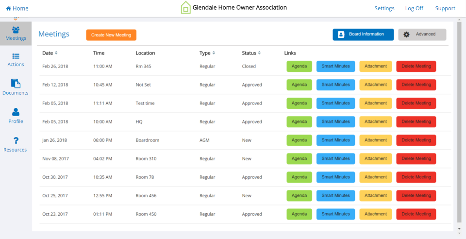 screenshot of BoardSpace