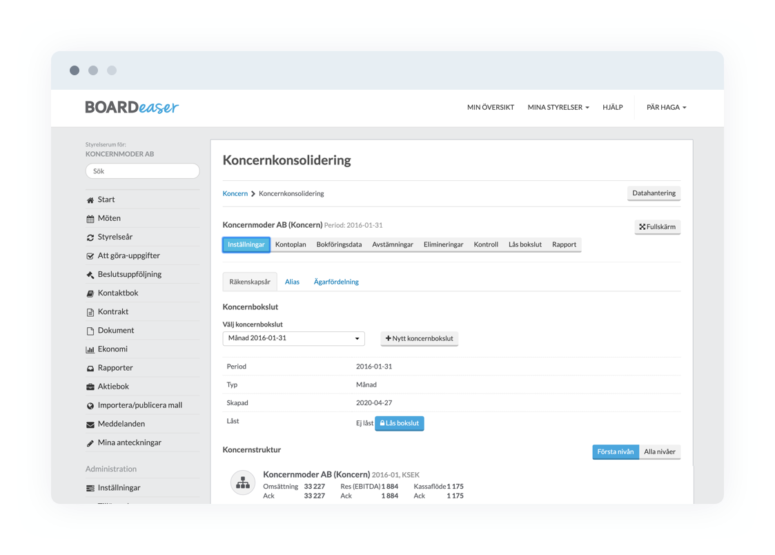 screenshot of Boardeaser