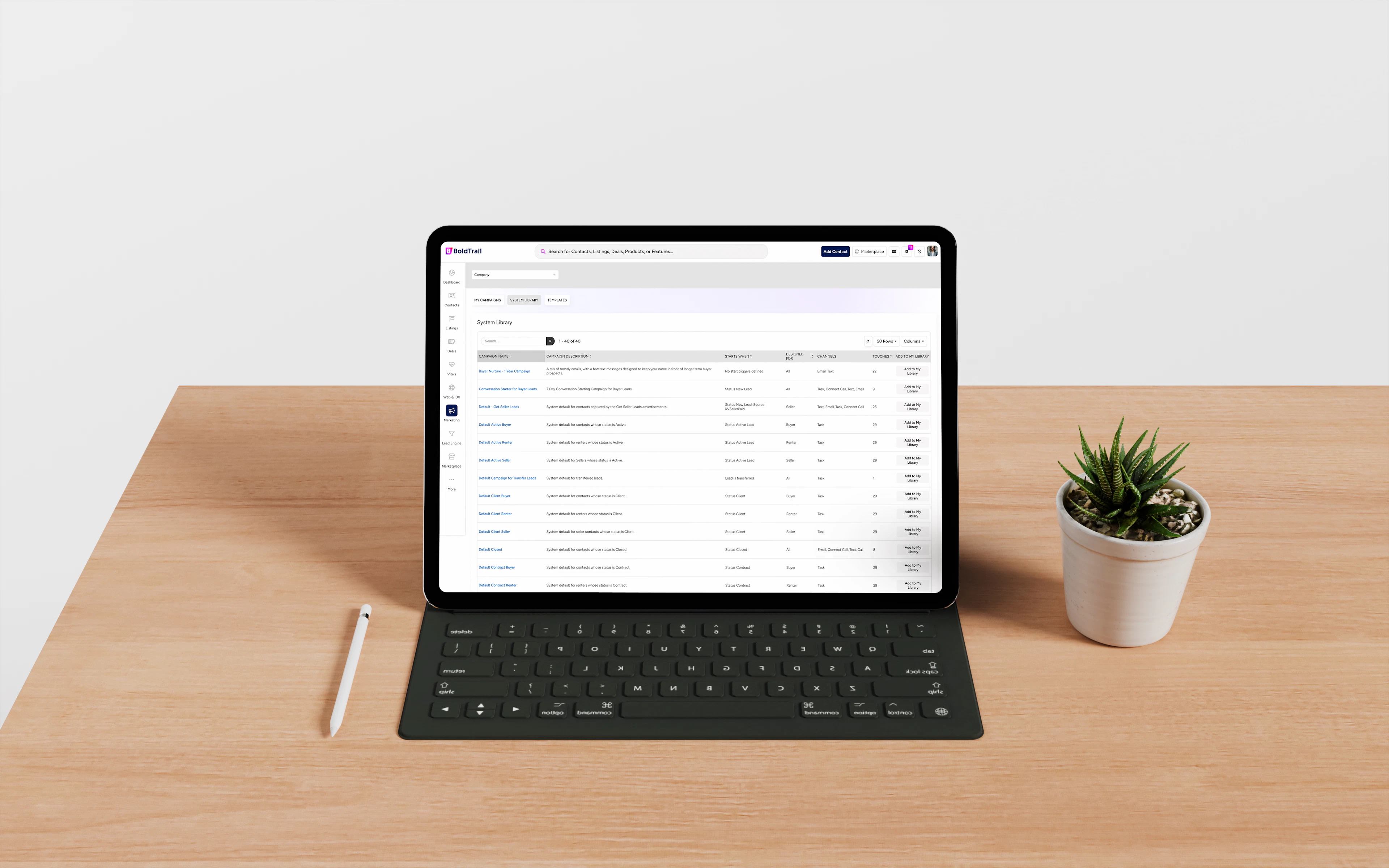 screenshot of BoldTrail