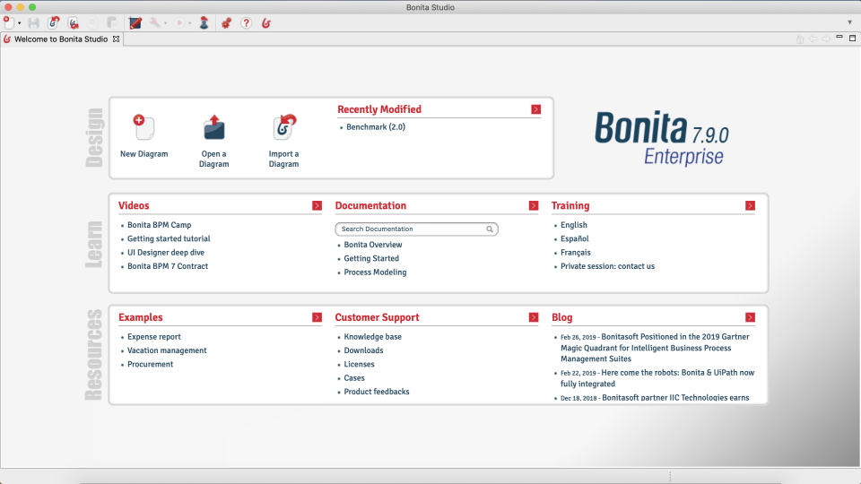 screenshot of Bonita
