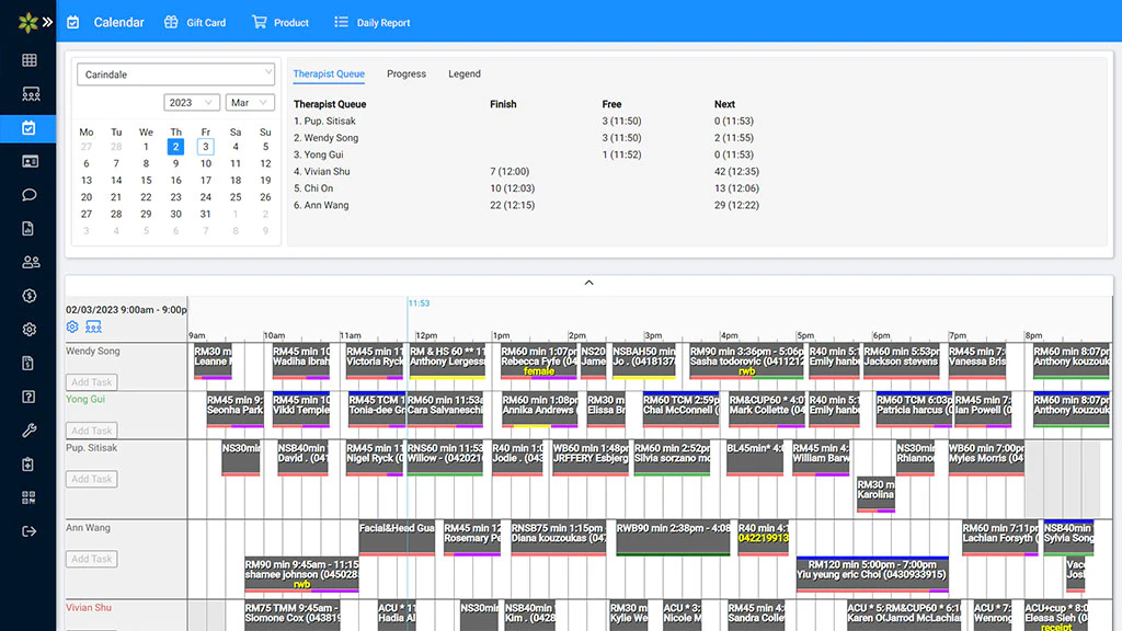 screenshot of BookRelax