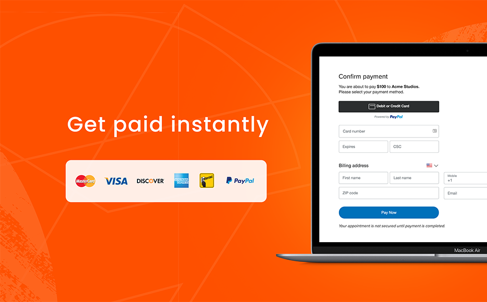 screenshot of Bookedin