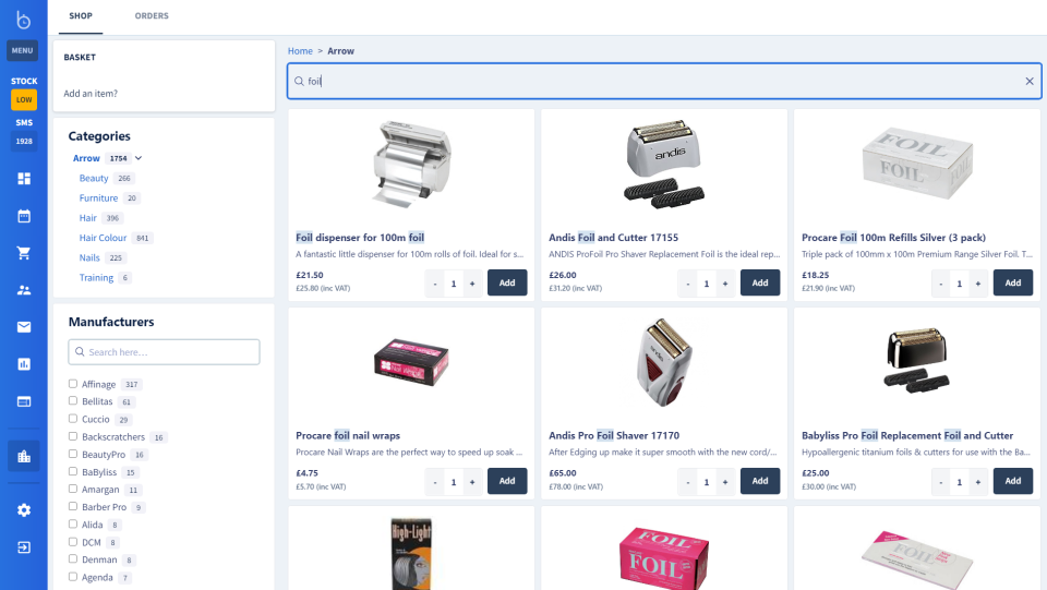 screenshot of Booket