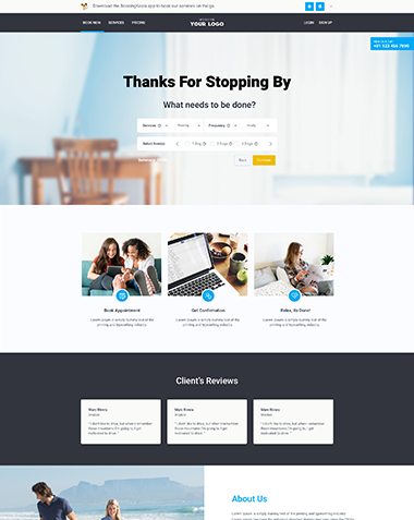 screenshot of BookingKoala