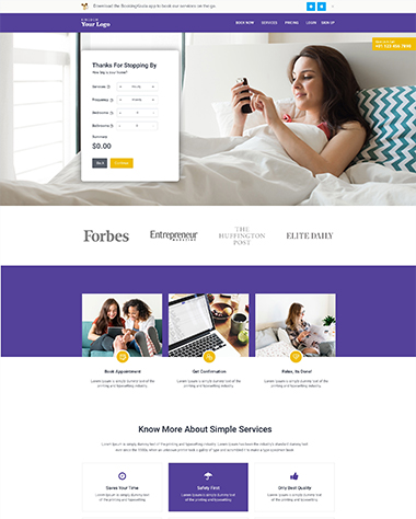 screenshot of BookingKoala