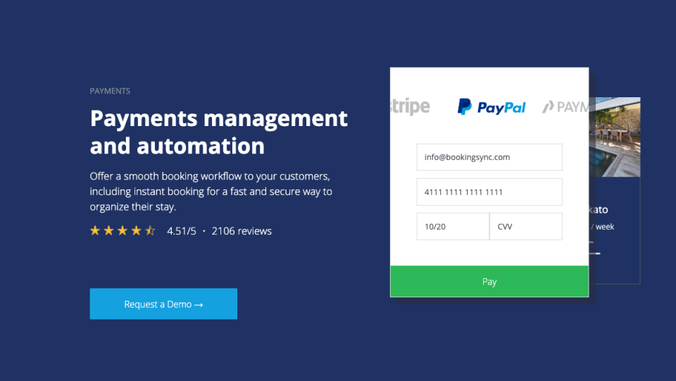 screenshot of BookingSync