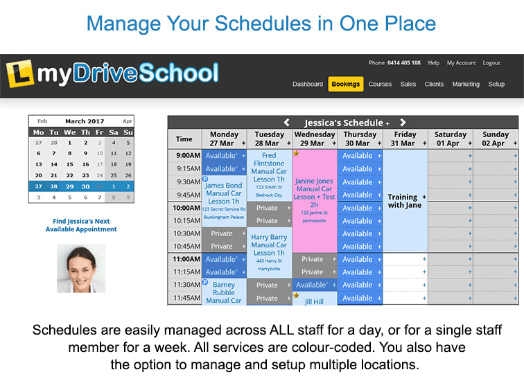 screenshot of BookingTimes