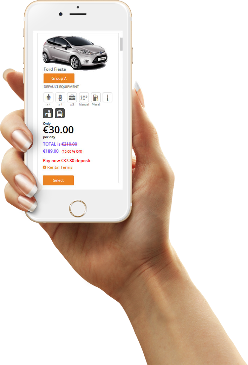 screenshot of Bookingplan