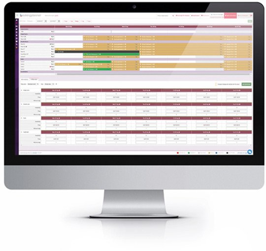 screenshot of Bookingplanner