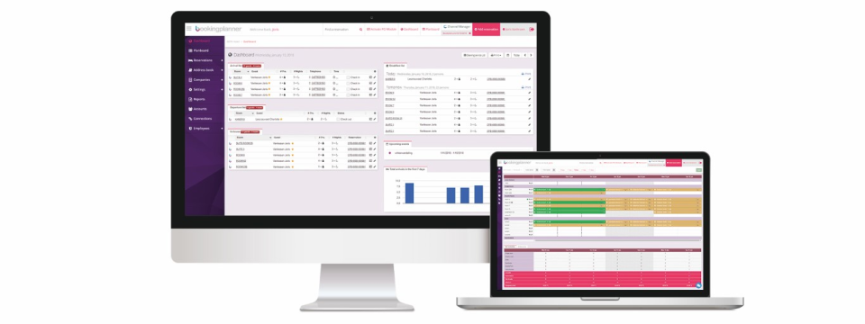screenshot of Bookingplanner