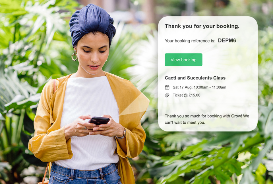 screenshot of Bookwhen