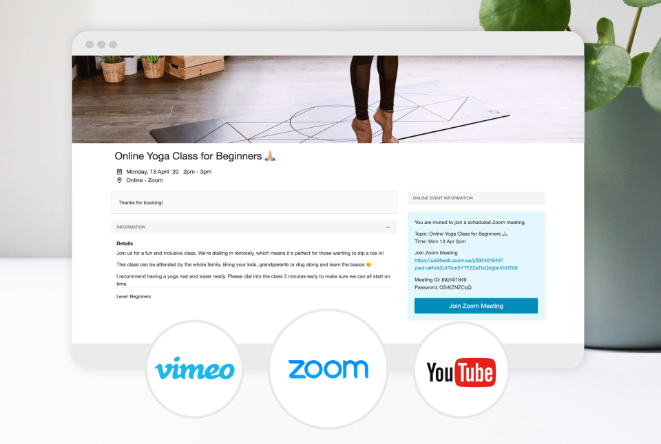 screenshot of Bookwhen