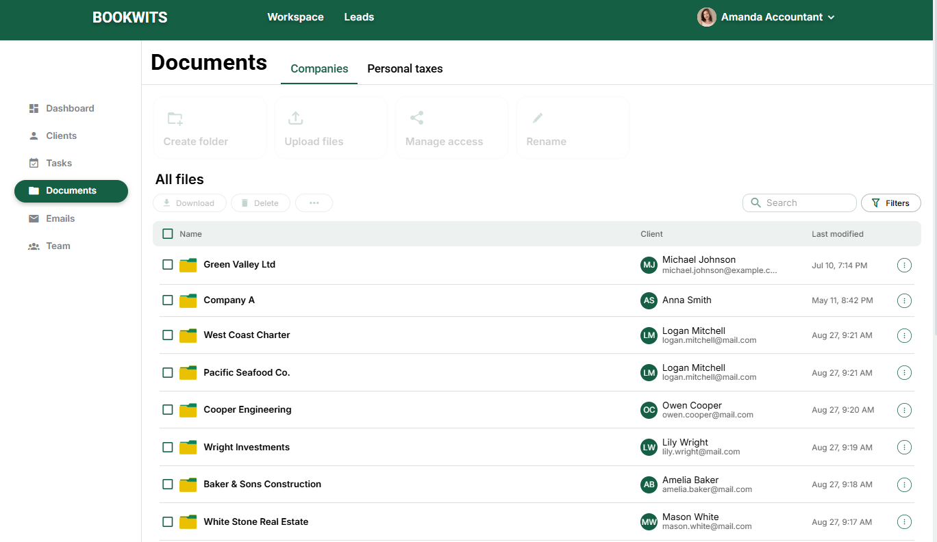 screenshot of Bookwits