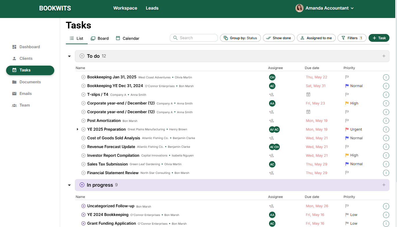 screenshot of Bookwits