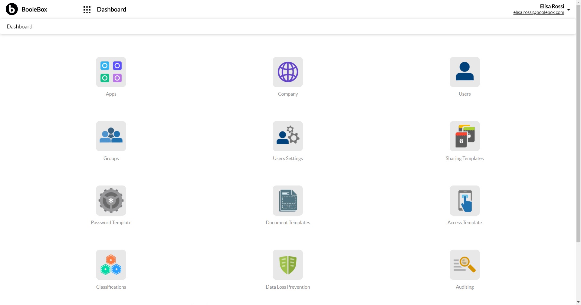 screenshot of BooleBox