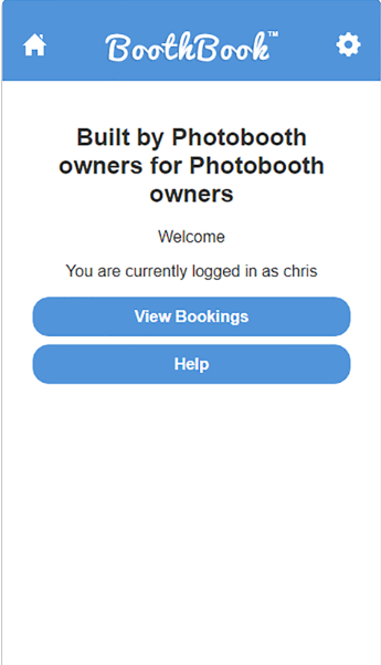 screenshot of BoothBook