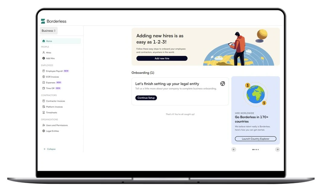 screenshot of Borderless