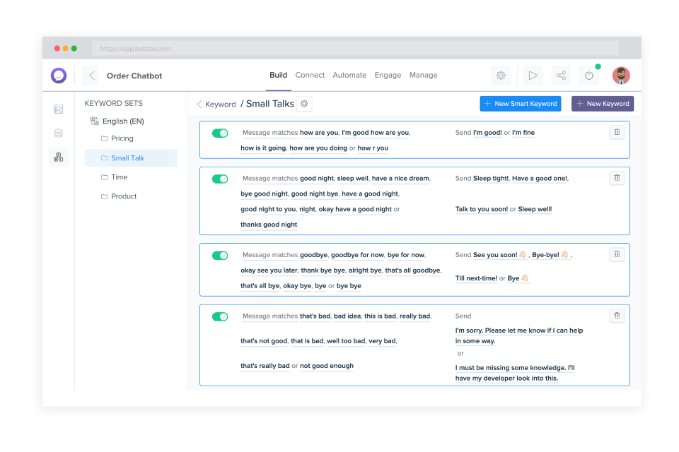 screenshot of BotStar