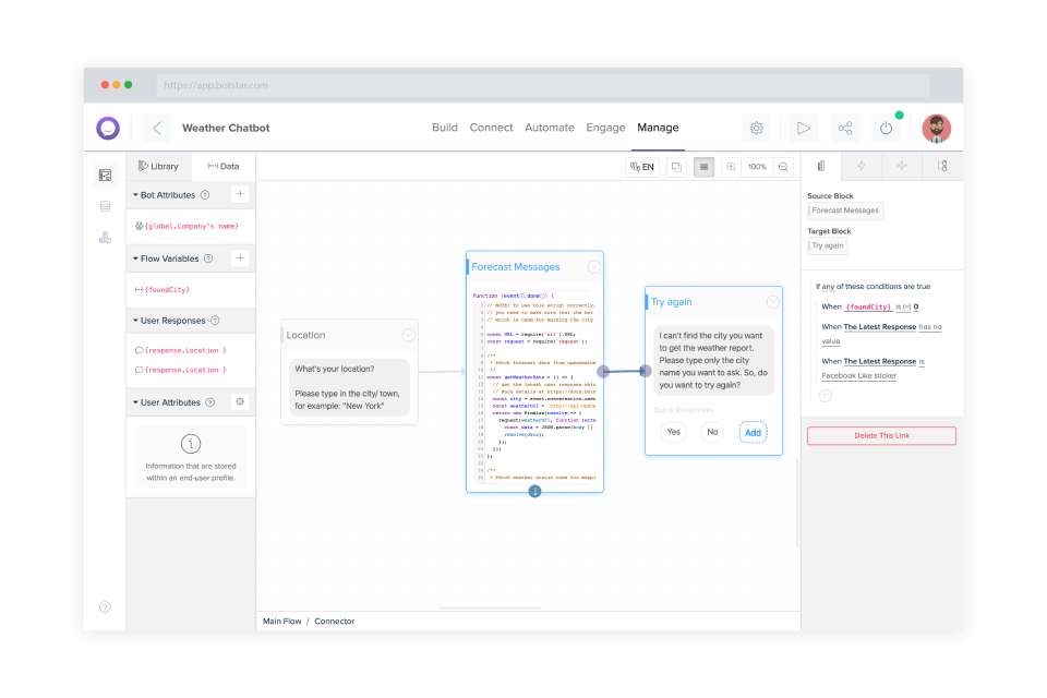 screenshot of BotStar