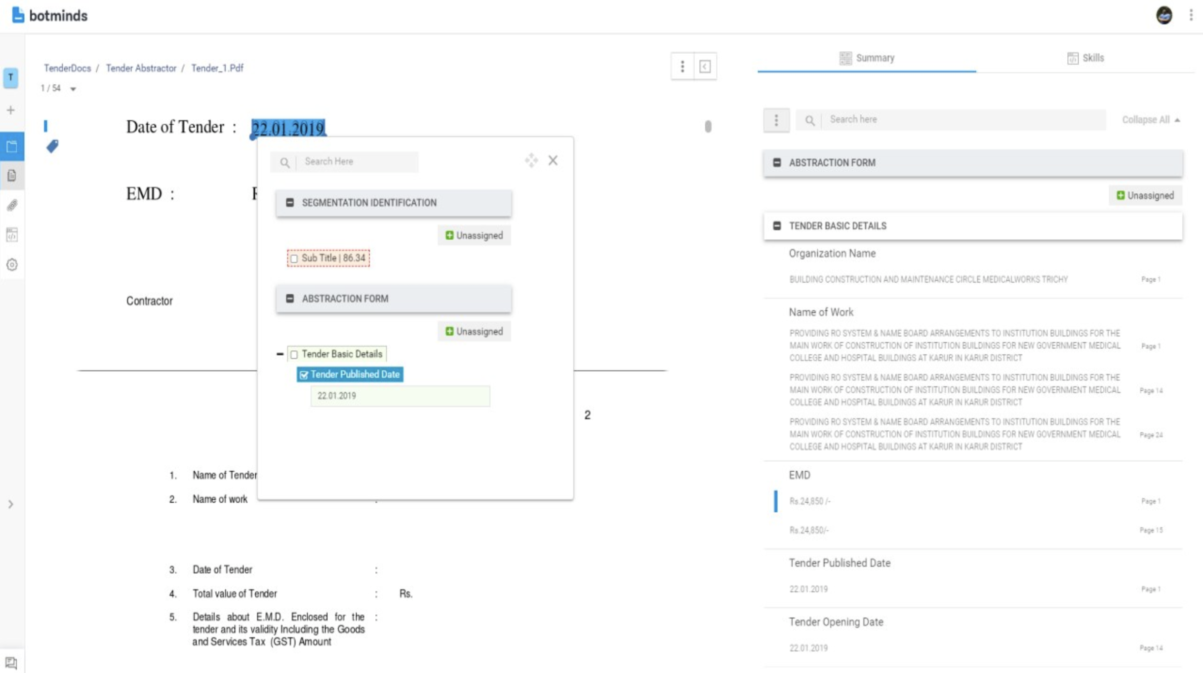 screenshot of Botminds