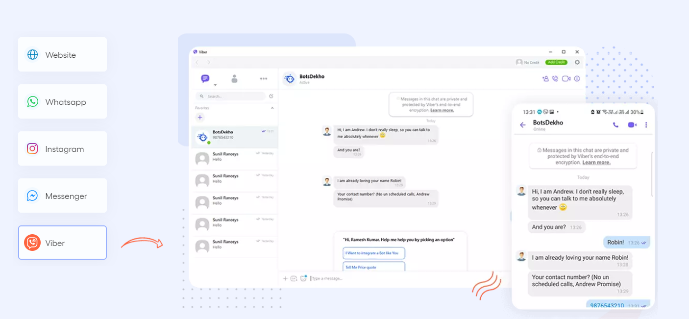 screenshot of BotsDekho