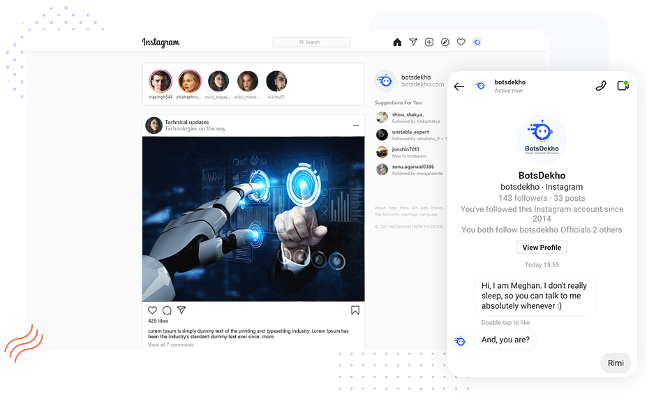 screenshot of BotsDekho