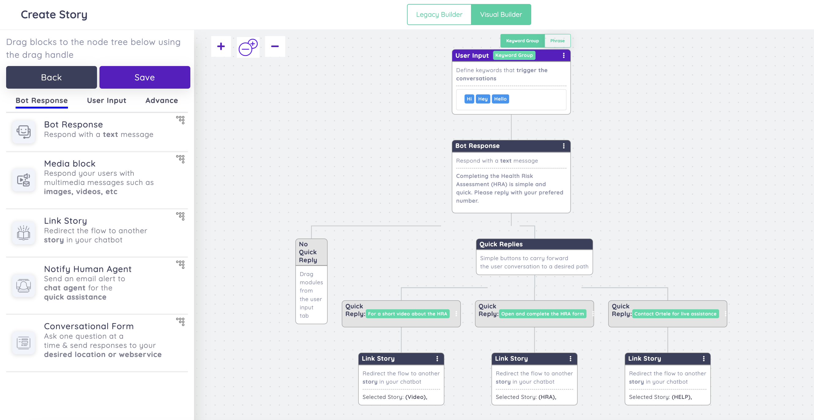 screenshot of Botsify