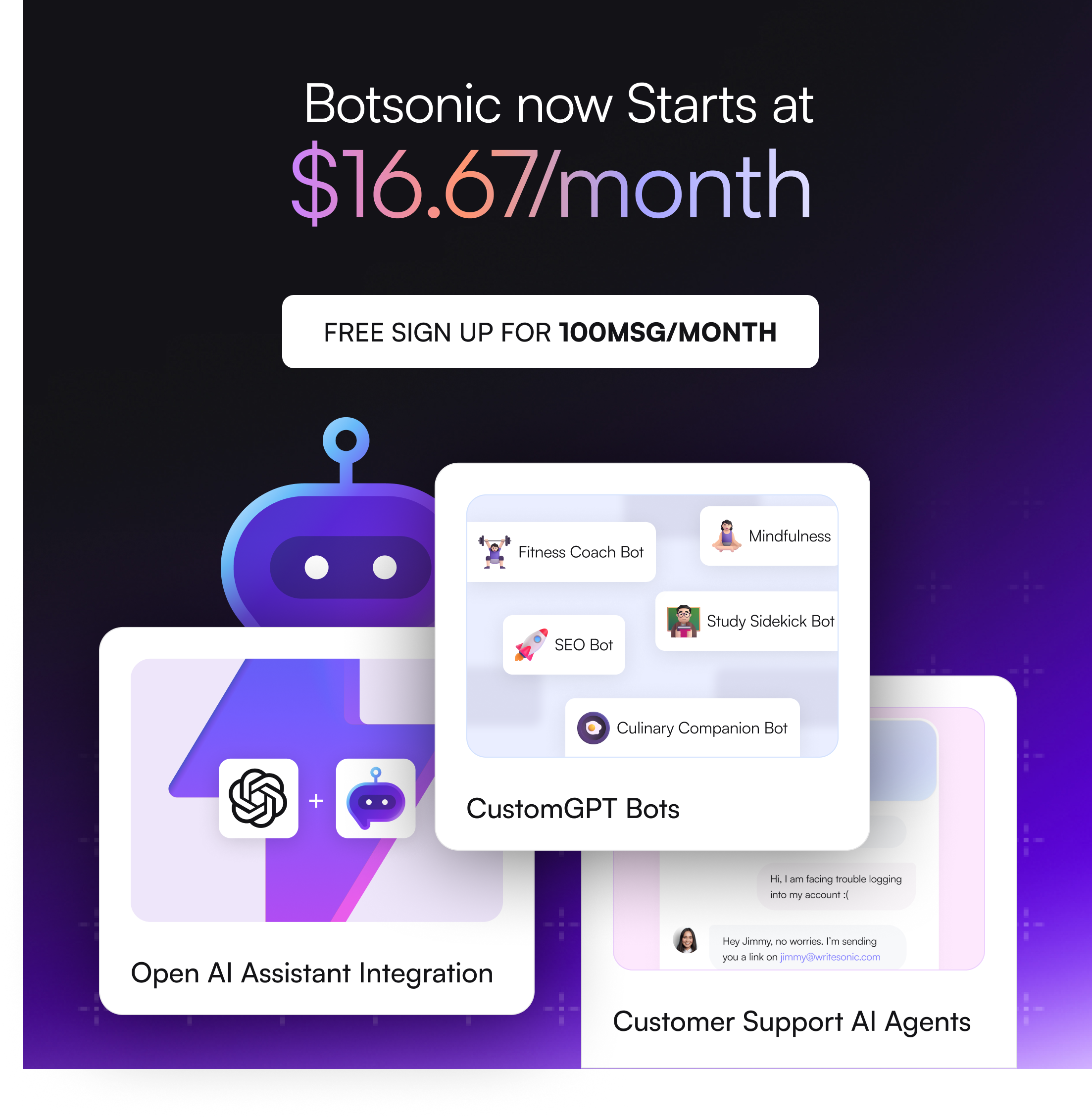 screenshot of Botsonic