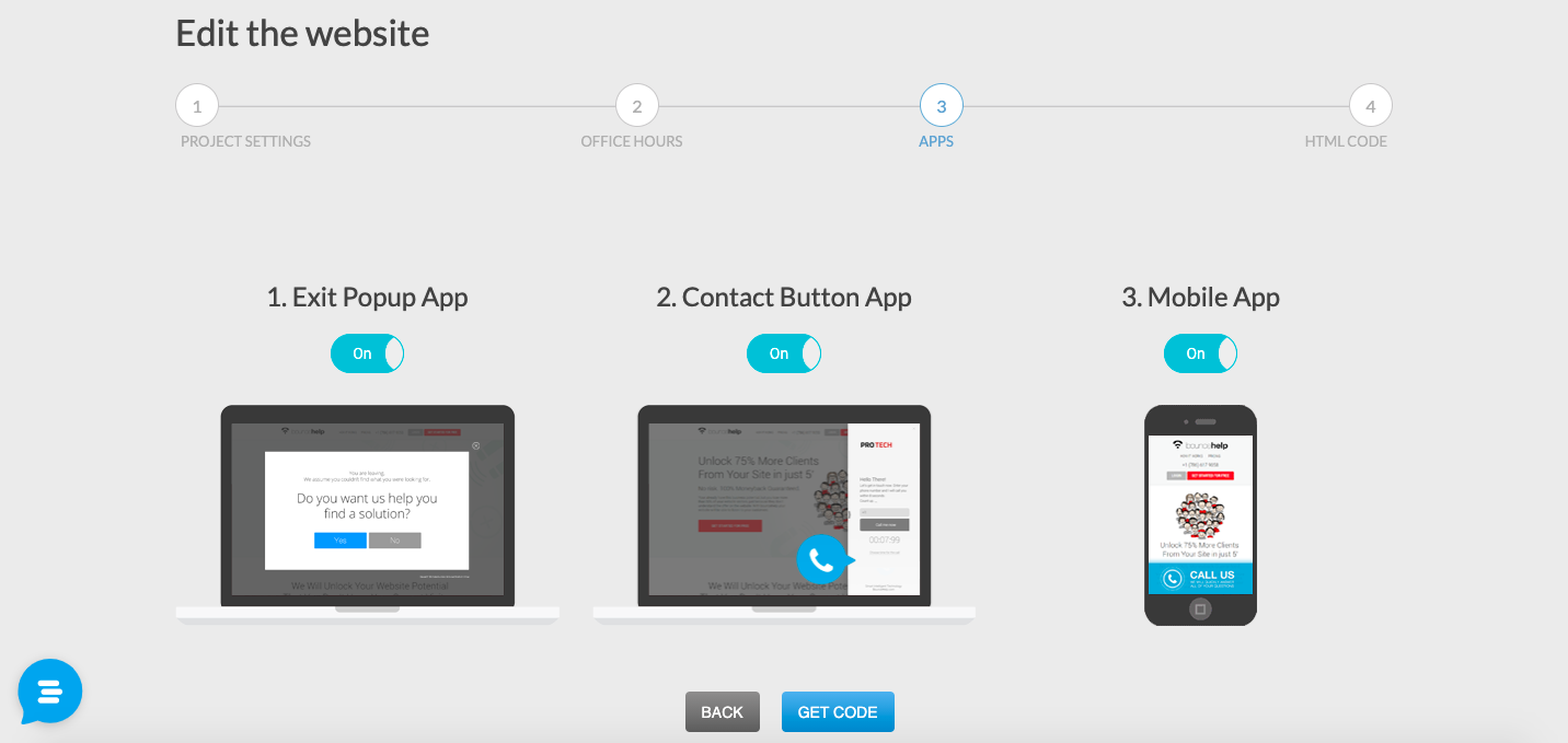 screenshot of BounceHelp