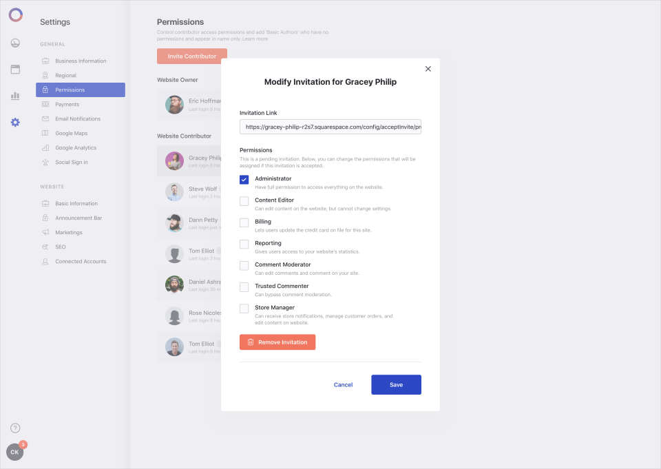 screenshot of BoxedCMS