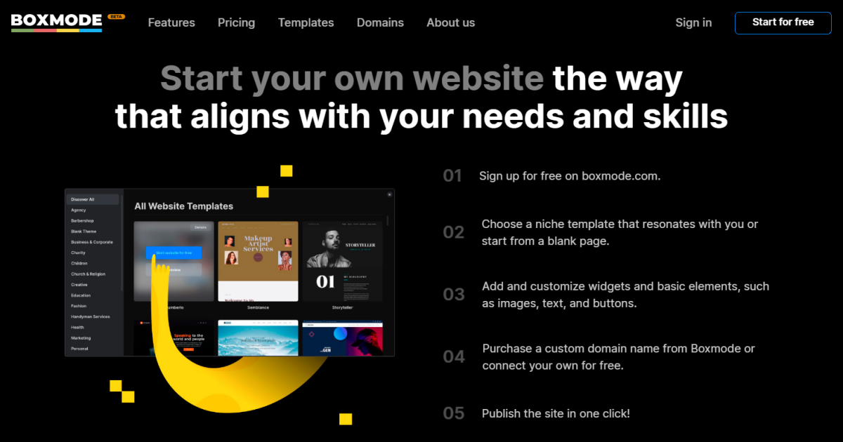 screenshot of Boxmode