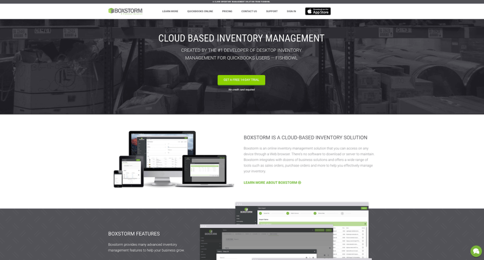 screenshot of Boxstorm