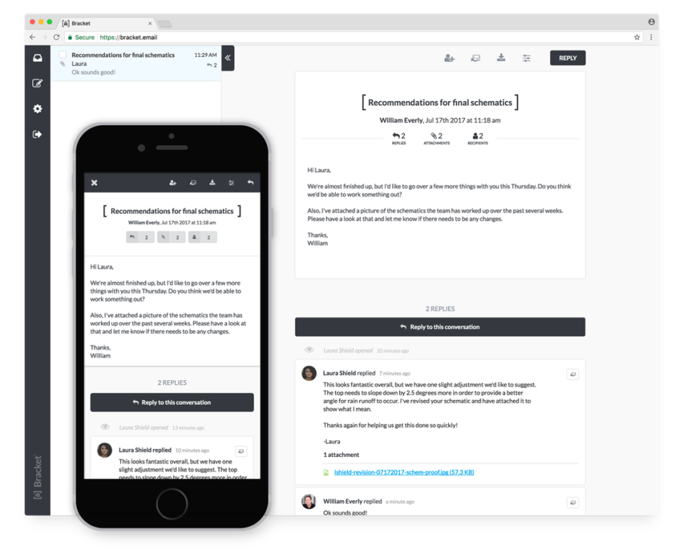 screenshot of Bracket