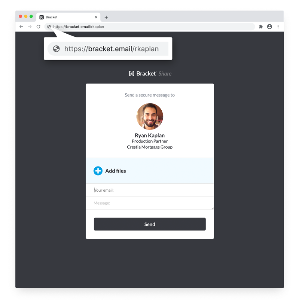 screenshot of Bracket