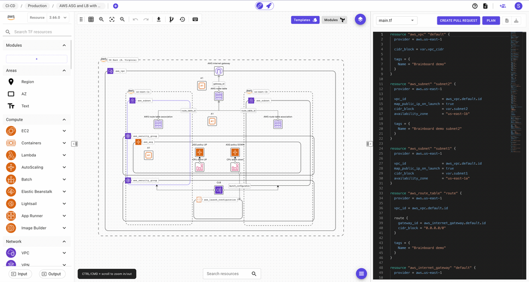 screenshot of Brainboard
